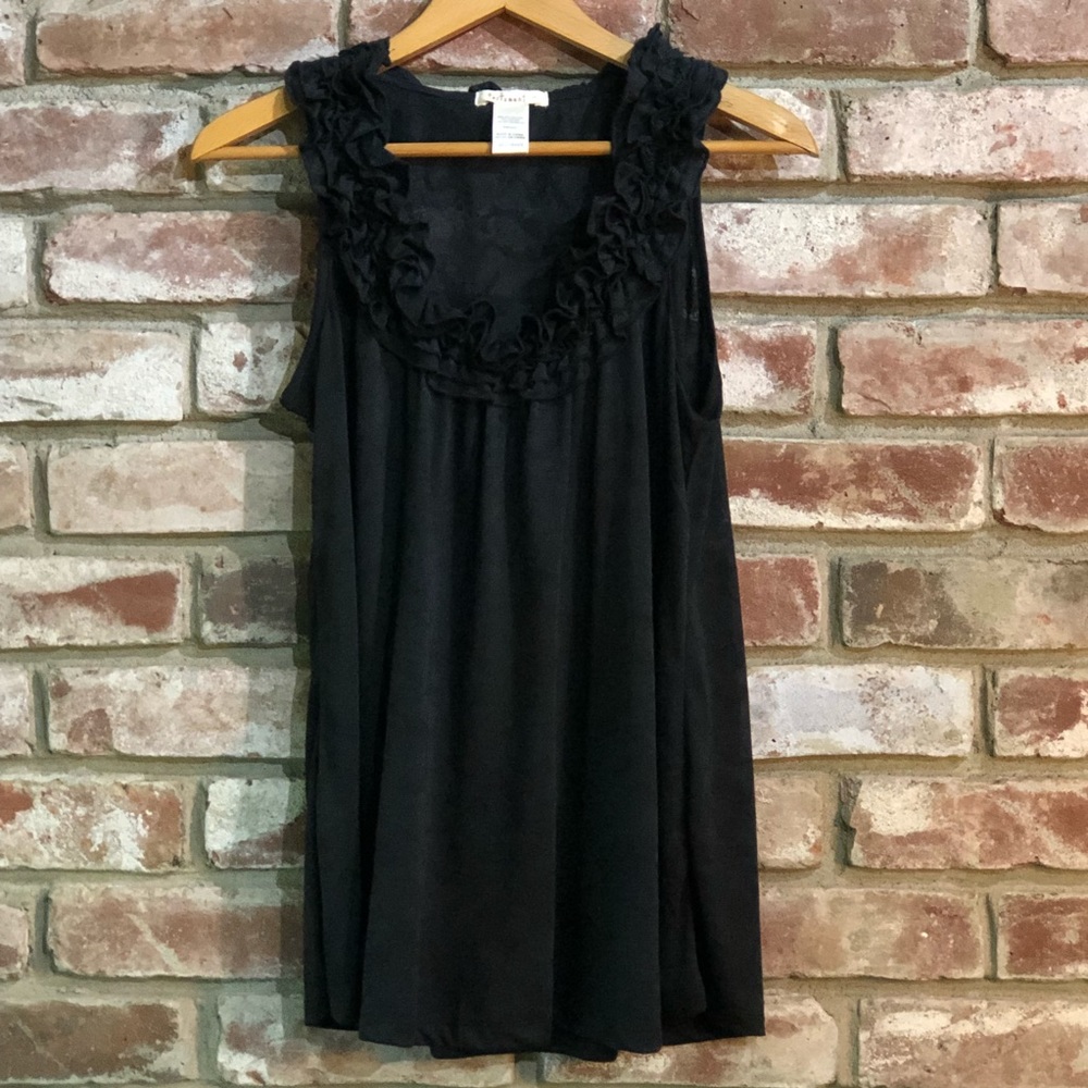Testament Ruffle Neck Tank-Pre❤️’d